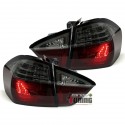 FEUX ROUGE NOIR LEDS BANDES CELIS BMW SERIE 3 E90 BERLINE PHASE 1 05-08 (06159)