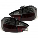 FEUX ROUGE NOIR LEDS BANDES CELIS BMW SERIE 3 E90 BERLINE PHASE 1 05-08 (06159)