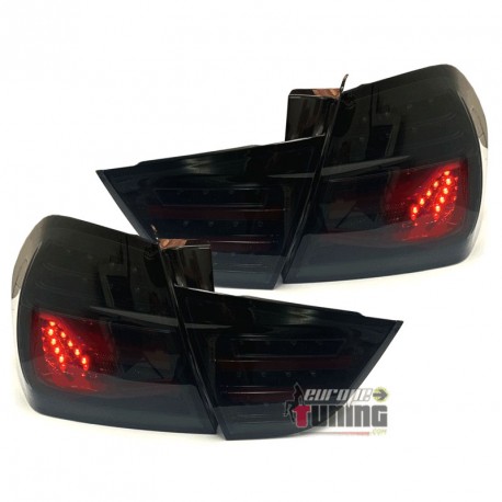 FEUX NOIRS FULL LEDS CLIGNOTANTS DYNAMIQUES BMW SERIE 3 E90 BERLINE LCI 2008-2012 (06158)