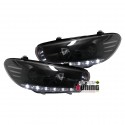 PHARES DEVIL EYES NOIRS POUR VW SCIROCCO (00639)