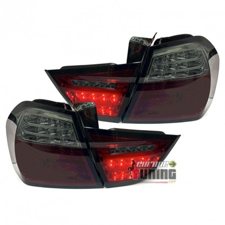 FEUX ROUGE NOIR FULL LEDS CLIGNOTANTS DYNAMIQUES BMW SERIE 3 E90 BERLINE LCI 2008-2012 (06156)