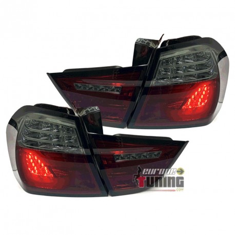 FEUX ROUGE NOIR FULL LEDS CLIGNOTANTS DYNAMIQUES BMW SERIE 3 E90 BERLINE LCI 2008-2012 (06156)