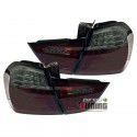 FEUX ROUGE NOIR FULL LEDS CLIGNOTANTS DYNAMIQUES BMW SERIE 3 E90 BERLINE LCI 2008-2012 (06156)