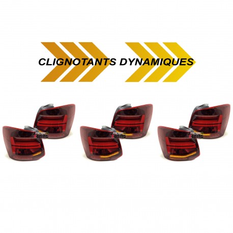 FEUX ROUGES BARRES CELIS ET CLIGNOTANTS LED DYNAMIQUES VOLKSWAGEN VW POLO V 6R & 6C (05588)
