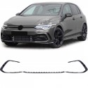 BANDEAUX GARNITURES DE PARECHOC AVANT NOIRES BRILLANTES VW GOLF 8 GTI GTD R-LINE (06164)