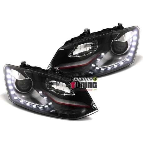 CONVERSION HALOGENE AU XENON PHARES DRL VW VOLKSWAGEN POLO 6R et 6C (06167)