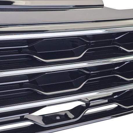 GRILLE CALANDRE SPORT NOIRE ET CHROME VW VOLKSWAGEN T-ROC 2017-2022 (06171)