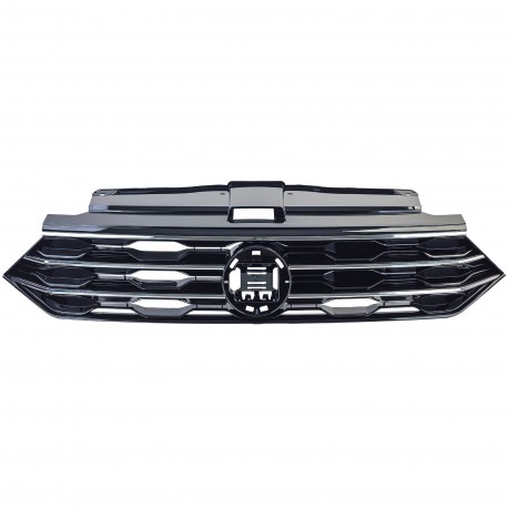 GRILLE CALANDRE SPORT NOIRE ET CHROME VW VOLKSWAGEN T-ROC 2017-2022 (06171)
