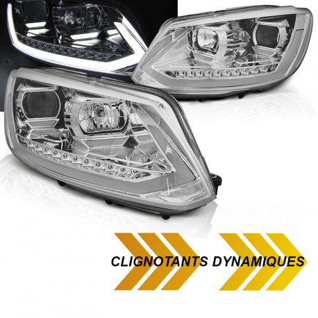 PHARES AVANTS FEUX DE JOUR CLIGNOTANTS LED DYNAMIQUES VW TOURAN II 2010-2015 (06174)