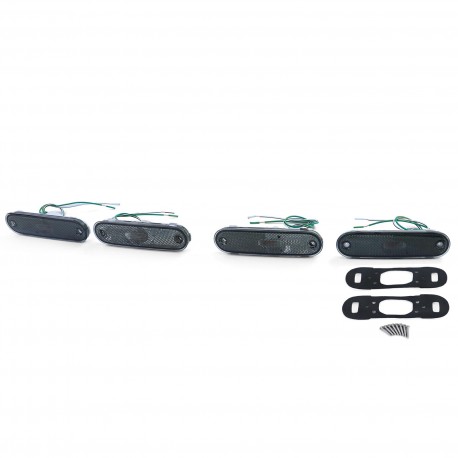 4 REFLECTEURS LATERAUX FUMES A AMPOULES POUR MAZDA MX5 (04462)