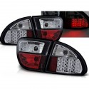 FEUX ARRIERES A LEDS NOIRS ET CHROMES POUR SEAT LEON 1M 1999-2006 (90069)