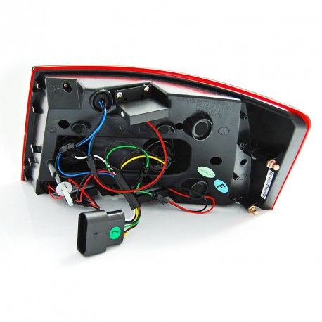 FEUX CELIS LED ROUGES CLAIRS AUDI A6 C6 4F BERLINE SANS LED D'ORIGINE 2004-2008 (06179)