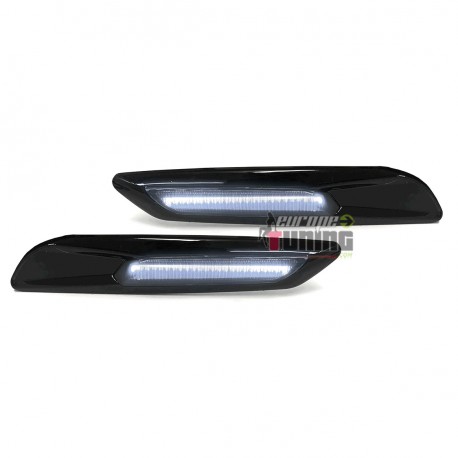 REPETITEURS CLIGNOTANTS NOIRS LED ET VEILLEUSES BMW E60 E81 E82 E87 E88 E90 E92 (06181)