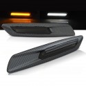 REPETITEURS CLIGNOTANTS CARBONE LED ET VEILLEUSES BMW E60 E81 E82 E87 E88 E90 E92 (06183)