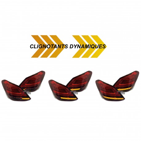 FEUX ROUGES LED CLIGNOTANTS DYNAMQIUES MERCEDES CLASSE C W205 2014-2018 (06184)