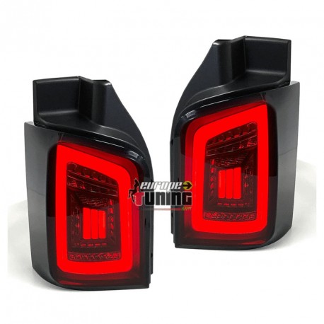FEUX NOIRS CELIS AVEC CLIGNOTANTS LEDS DYNAMIQUES POUR VW T5 A PORTES BATTANTES (04849)