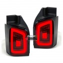 FEUX NOIRS CELIS AVEC CLIGNOTANTS LEDS DYNAMIQUES POUR VW T5 A PORTES BATTANTES (04849)