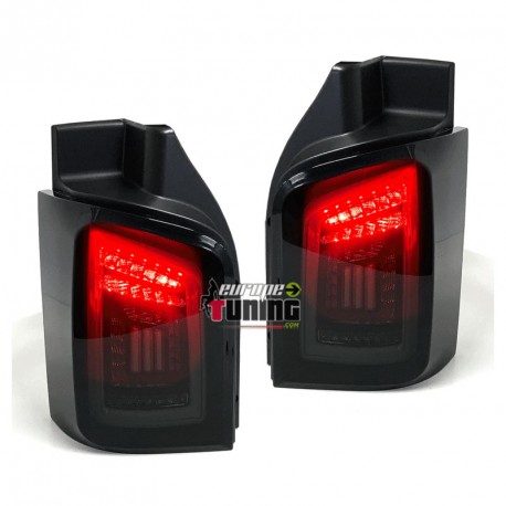 FEUX NOIRS CELIS AVEC CLIGNOTANTS LEDS DYNAMIQUES POUR VW T5 A PORTES BATTANTES (04849)
