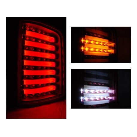 FEUX NOIRS FULL LED VW T5 BUS TRANSPORTEUR COFFRE 2 PORTES 2003-2015 (06190)