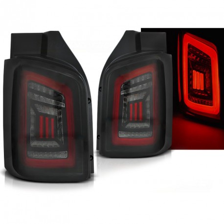FEUX ROUGES NOIRS CELIS A LEDS DYNAMIQUES POUR VW T5 DOUBLE PORTE (04911)