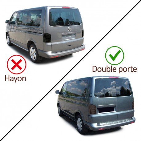 FEUX ROUGES CLAIRS LEDS SEQUENTIELS DYNAMIQUES VW T5 DOUBLE PORTE PH2 (05636)