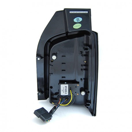 FEUX ROUGES NOIRS LEDS DYNAMIQUES VW T5 BUS TRANSPORTEUR COFFRE 2 PORTES 2003-2009 (06188)