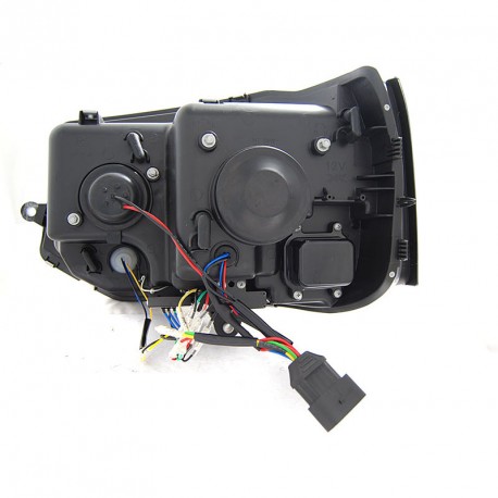 PHARES NOIRS FEUX DE JOUR ET CLIGNOTANTS LED DYNAMIQUES VW T5 2009-2015 (06198)