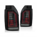 FEUX ROUGES NOIRS CELIS A LEDS DYNAMIQUES POUR VW T6 A HAYON / PORTE RABATTABLE (04898)