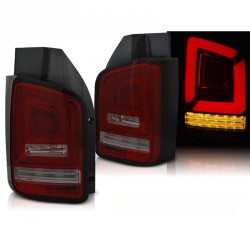 FEUX ROUGES FUMES FULL LED ET DYNAMIQUES VW T6 COFFRE 2 PORTES 2015-2019 (06201)
