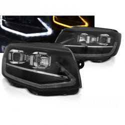 PHARES NOIRS FEUX DE JOUR CLIGNOTANTS LED DYNAMIQUES VW T6 2015-2019 (06207)
