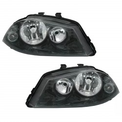 PHARES AVANTS FEUX NOIRS SEAT IBIZA III 6L 2006-2007 H3/H7 (01212)