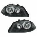 PHARES AVANTS FEUX NOIRS SEAT IBIZA III 6L 2006-2007 H3/H7 (01212)