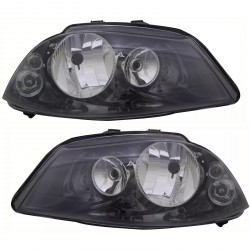 PHARES AVANTS FEUX NOIRS SEAT IBIZA III 6L 2007-2008 H3/H7 (01211)