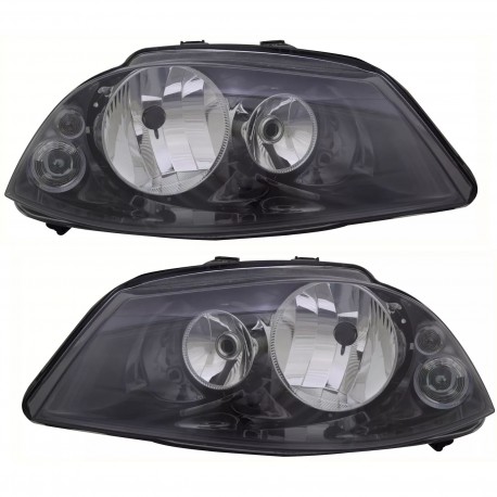 PHARES AVANTS FEUX NOIRS SEAT IBIZA III 6L 2007-2008 H3/H7 (01211)