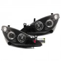 PHARES ANGEL EYES NOIRS PEUGEOT 307 ELECTRIQUES (03320)