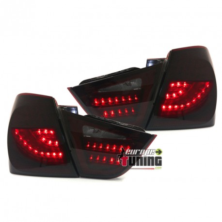 FEUX ROUGES FUMES LED BANDES CELIS BMW SERIE 3 E90 BERLINE PHASE 2 2009-2012 (04624)