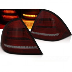 FEUX ROUGES FUMES FULL LED ET DYNAMIQUES MERCEDES CLASSE C W203 BERLINE 2000-2004 (06218)