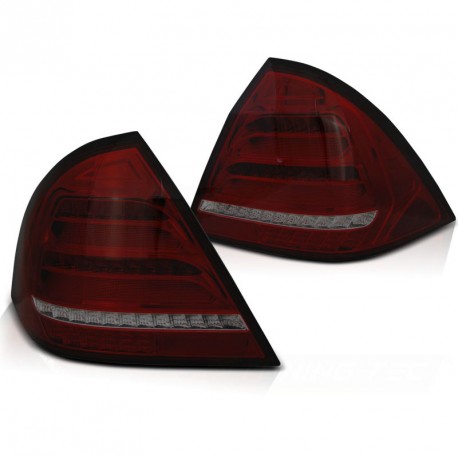 FEUX ROUGES FUMES FULL LED ET DYNAMIQUES MERCEDES CLASSE C W203 BERLINE 2000-2004 (06218)