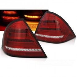 FEUX ROUGES FUMES FULL LED ET DYNAMIQUES MERCEDES CLASSE C W203 BERLINE 2000-2004 (06218)