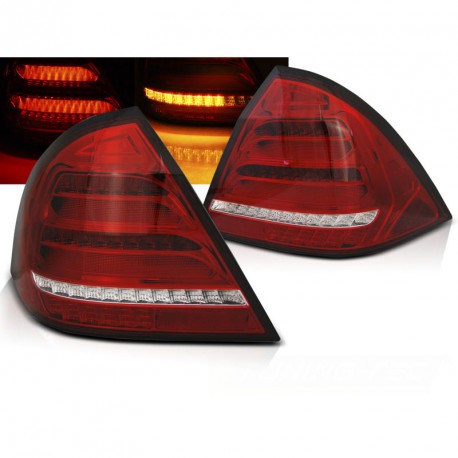 FEUX ROUGES FUMES FULL LED ET DYNAMIQUES MERCEDES CLASSE C W203 BERLINE 2000-2004 (06218)