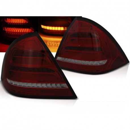FEUX ROUGES FUMES FULL LED ET DYNAMIQUES MERCEDES CLASSE C W203 BERLINE 2000-2004 (06218)