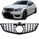 CALANDRE SPORT LIGNE GT R NOIRE CHROMEE MERCEDES CLASSE C W204 2007-2014 (06223)