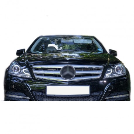 PHARES NOIRS A LED DESIGN XENON MERCEDES CLASSE C W204 2011-2014 (03509)
