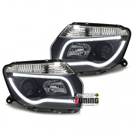 PHARES AVANTS NOIRS LIGHTBAR DACIA DUSTER 2010-2014 (03183)