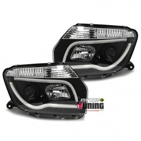 PHARES AVANTS NOIRS LIGHTBAR DACIA DUSTER 2010-2014 (03183)