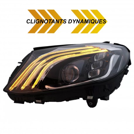 PHARES FULL LED CLIGNOTANTS DYNAMIQUES MERCEDES CLASSE C W205 2014-2021 (06239)