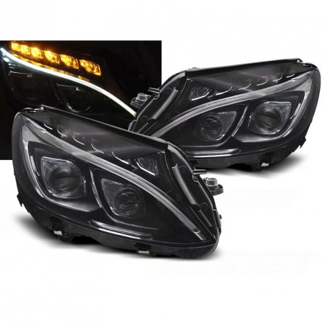 PHARES AVEC FEUX DE JOUR LED MERCEDES CLASSE C W205 2014-2018 (06240)