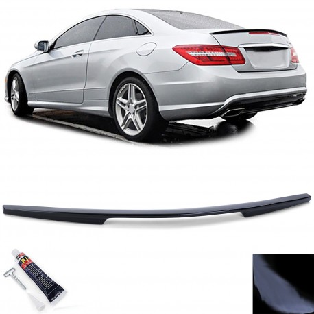 BECQUET SPOILER COFFRE SPORT NOIR BRILLANT MERCEDES CLASSE E COUPE C207 (06247)