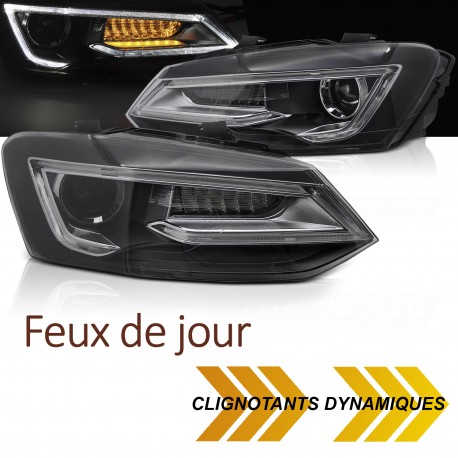 PHARES FEUX DE JOUR ET CLIGNOTANTS LED DYNAMIQUES VW VOLKSWAGEN POLO V 2009-2017 (06249)