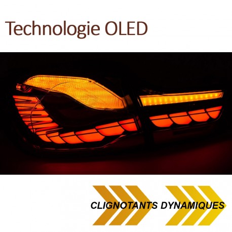 FEUX FUMES NOIRS OLED BMW SERIE 4 F32 F33 F36 F82 F83 2013-2021 (06250)